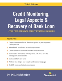 CREDIT MONITORING, LEGAL ASPECTS & RECOVERY OF BANK LOAN - Mahavir Law House(MLH)